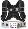 Weighted Vest for Women & Men with Reflective Stripe and Adjustable Buckle, Comfortable & Durable Rucking Vest for Walking, Running & Strength Training