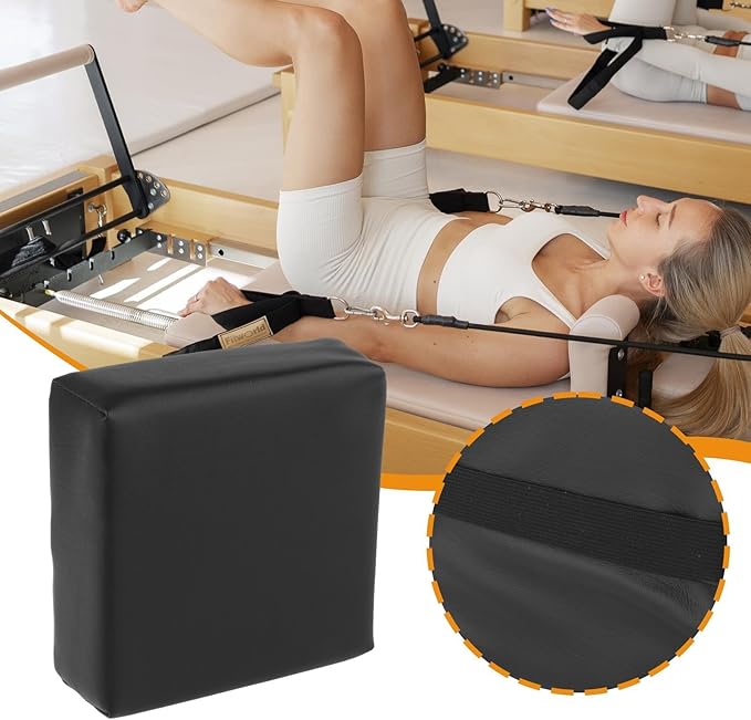 Pilates Pillow Head and Neck Support Pillow Comfortable Versatile Reformer Partner Assist Headrest for Workout- Square