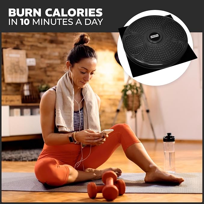 Daiwa Felicity Figure Trimmer Ab Twister Board - Waist Twister Machine for Core & Abs Exercise - Waist Twisting Fitness Tool, Dizzy Disc Twist Board for Slimming Workout & Reflexology