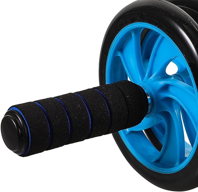 YARNOW Abdominal Exercise Wheel Two-wheel Roller for Home Fitness Core Training, Quiet Operation Ab Roller for Workout and Abdomen Strengthening Random Style