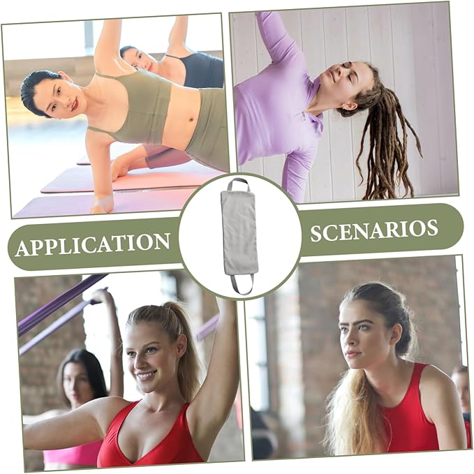Workout Sandbag for Weight Training and Yoga Durable Canvas Fitness Sandbag with Handles for Strength Exercises Muscle Building and Stress Relief Gray