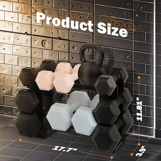 Small Dumbbell Rack Stand Only - Iron Weight Stand Holder Storage for Dumbbells
