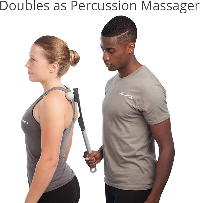 Body Back AccuMassage - Dual Pressure Point Massage Tool & Massage Hammer - 2 in 1 Design - Shiatsu Neck Massager Tool, Golf Ball Percussion Massager for Deep Tissue (2 Pack)