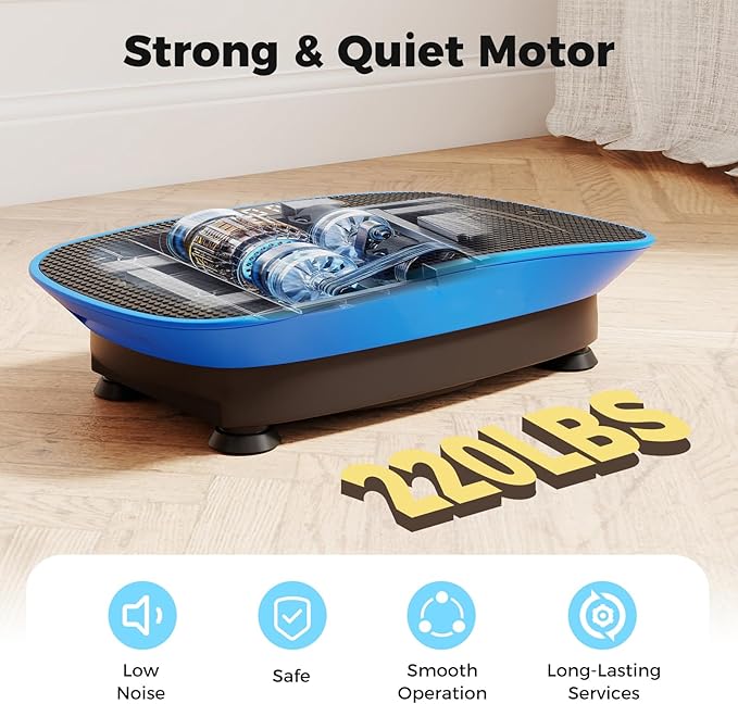 GYMAX Vibration Plate Exercise Machine, Vibration Plate with 10-Level Intensity, LED Display & Remote Control, Body Vibrating Plates Stand Shaking Platform Fat Burning Machine