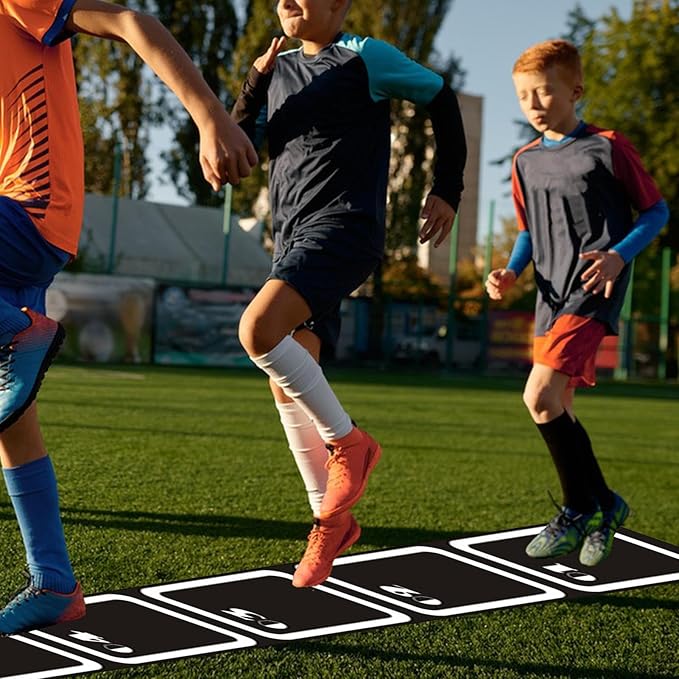 Sports Agility Ladders - Soccer Training Mat | Portable Football Speed Practice Supply Equipment, Agility and Speed Coordination footworkk Drills for Fitness Exercise Gym Gear