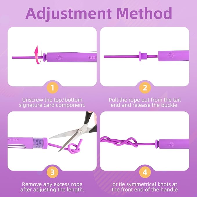 YUEDONG Adjustable Jump Rope Dual Ball Bearings,Tangle-Free 2-Section Rope,Self-Locking,Ergonomic Handles for Fitness,Boxing,HIIT,Men Women Kids