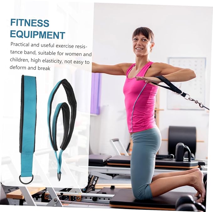 Kisangel 2pcs Indoor Sports Stretch Strap Multi-functional for Flexibility Training High Elasticity and Toughness for and Yoga Practice