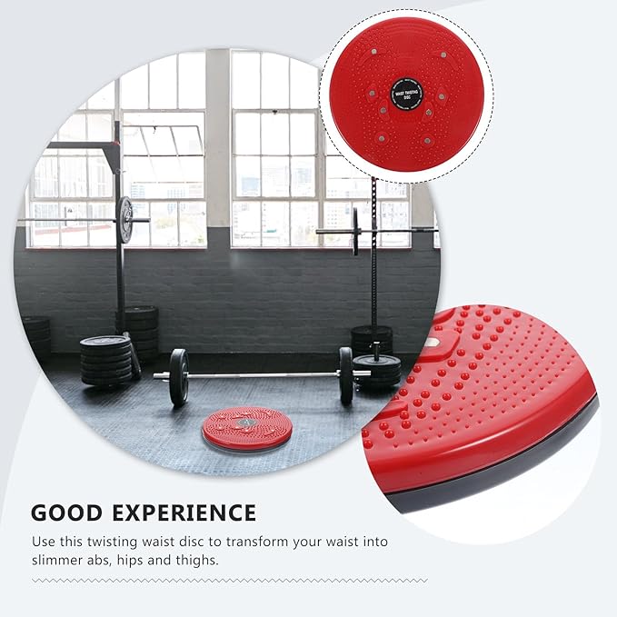 Body Twisting Disc Waist Twisting Board Red for Indoor Slimming Exercise Workout Tool for Women