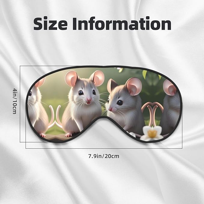 Mouse in Love Head-Mounted Double-Sided Light-Blocking Sleeping Eye mask to Protect Eyes and Relieve Eye Fatigue