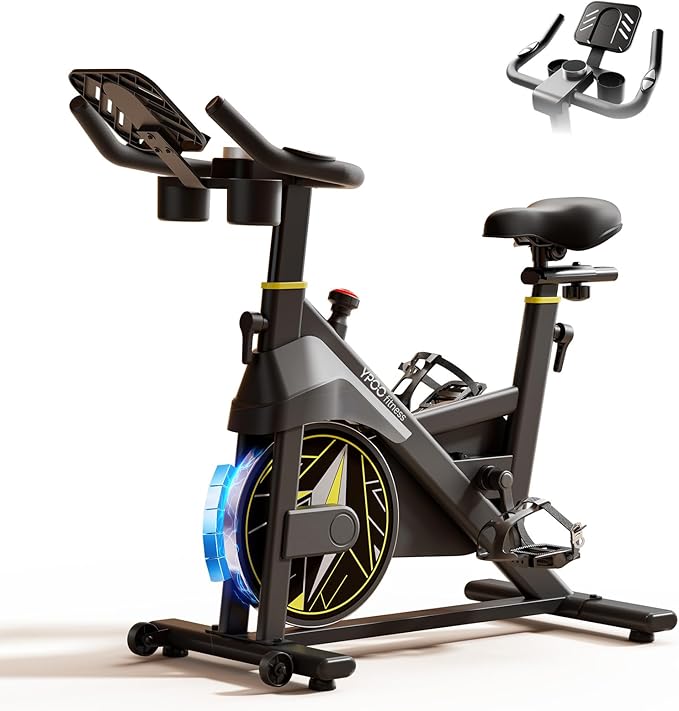Exercise Bike,Indoor Exercise bikes for Cardio Adjustable Magnetic Resistance Stationary Bikes for Home with 300lbs Weight Capacity