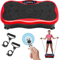 Vibration Plate Exercise Machine for Lymphatic Drainage, Power Plate Vibrating Platform, Shaker for Weight Loss, Exercise Board Whole Body Vibration Machine with Resistant Band