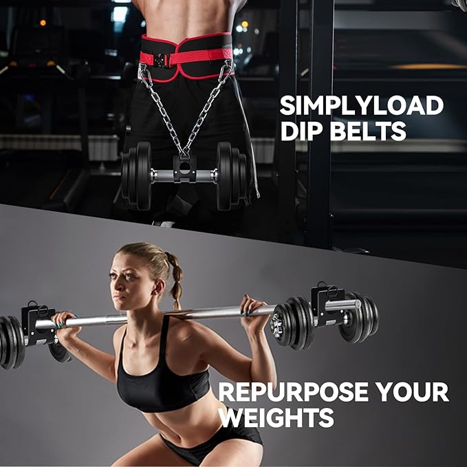 Home Gym Clips : Load Dumbbells on Barbells, Turn Bars into Landmines, T-Bar Row with Any Grip, Hook Dumbbells on Dip Belts