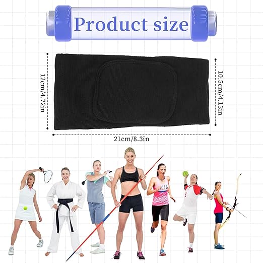 1 Pair Volleyball Elbow Pads, Arm Brace Pads Elbow Protector Strap Support Fitness Arm Protector Compression Breathable with Padded for Men and Women (Black, S, Suitable weight:110-176lb)
