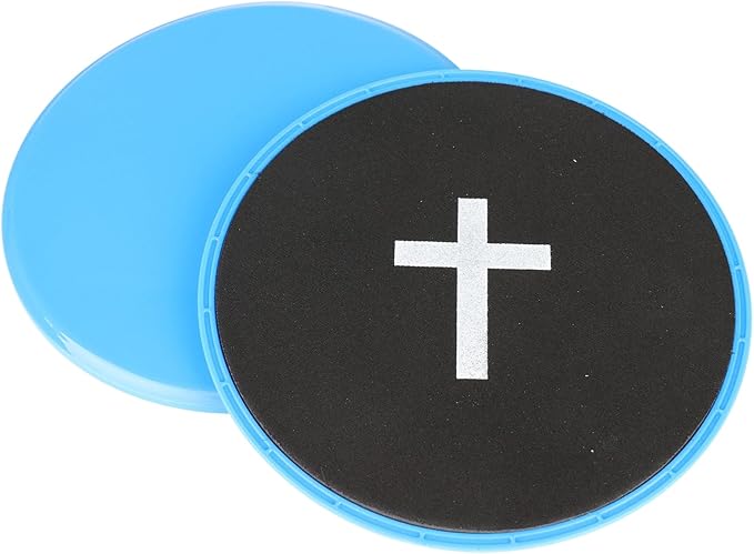 Eyourlife Core Slider Dual-Sided Sliders for Working Out 2-Pack on Hardwood & Carpet Pilates Equipment with Cross Design Portable Fitness Equipment for Abs Yoga Board & Full-Body Training