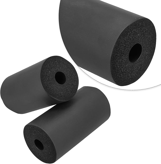 Foam Roller Pad Replacement for Leg Curl and Extension Machines, for Home and Gym Workout Equipment, Fits 20-22mm Tube Diameter