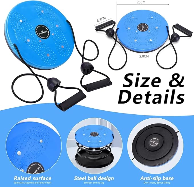 Waist Whisper Disc Ab Twister Board for Exercise Body Shaping Waist Twisting Disc for Slimming and Strengthening Waistwhisper