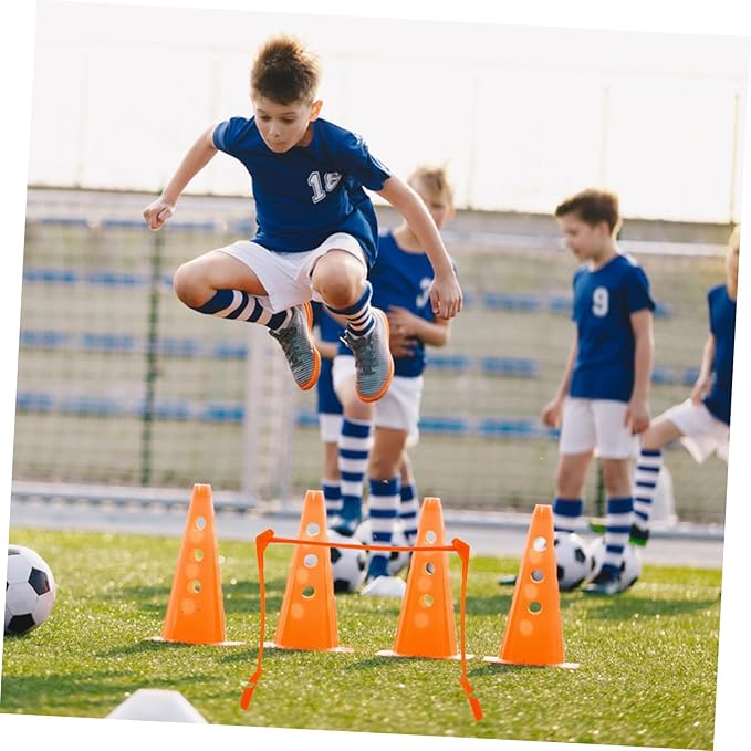 VANZACK Wear-Resistant Speed Hurdles Multi-Level Plastic Hurdle for Soccer Football Training