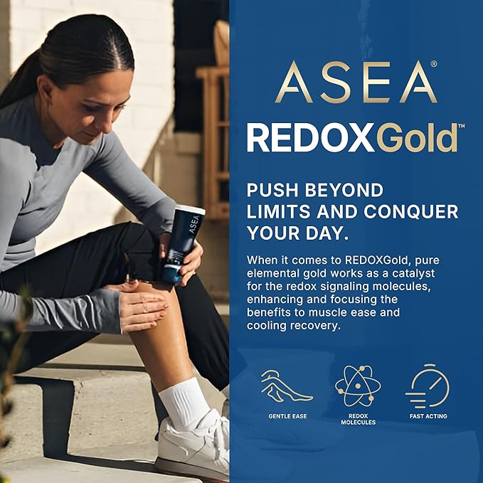 ASEA - REDOXGold - Fast-Acting Gel for Soothing Support & Recovery - with Redox Molecules & Gold Catalyst - Push Limits with Cell Signaling - 90 ml