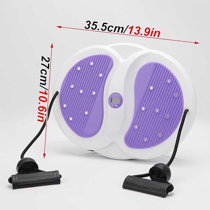 Twist Exercise Machine, Twist Ab Machine, with Pull Rope and Counter, Silent Rotation, Non-slip Bottom, Suitable for Home Fitness