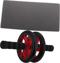 SUPVOX Ab Roller Wheel for Stomach Workout Quiet Red Abs Wheel Roller Core Training Fitness Equipment for Home and Outdoor Abdominal Exercise