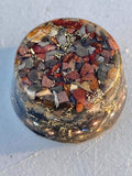 Polychrome Jasper Orgone Generator Energy Accumulator 7.83Hz/432Hz/528Hz/Advance Harmonics Many Beautiful Ingredients! (Polychrome Jasper)