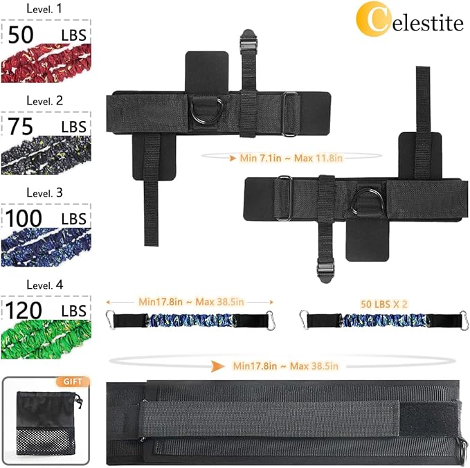 celestite Vertical Jump Trainer for Volleyball Basketball Home Gym, Vertimax Jump Machine Resistance Bands, Adjustable Jump Training Equipment Substitute Plyometric Jump Box
