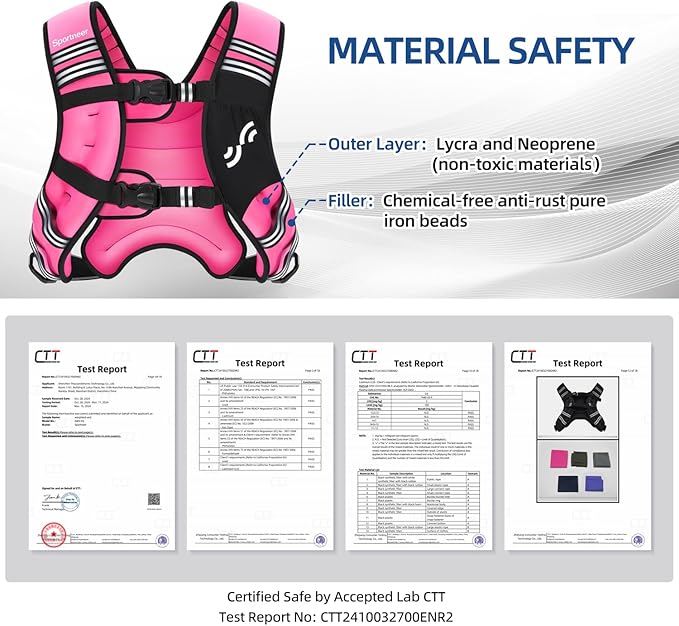 Sportneer Weighted Vest Woman: 8lb/12lb/15lb/20lb/25lb Weight Vest for Walking with Phone Bag, Adjustable Women Weighted Vest for Running Rucking Vest for Jogging Strength Training Weight Loss