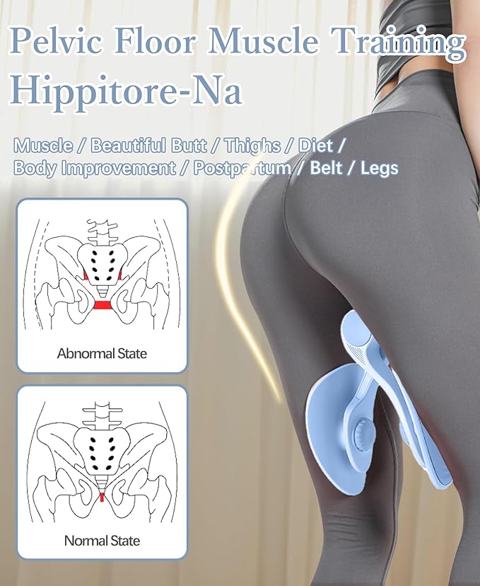 Thigh Exerciser Kegel Exerciser, Pelvic Floor Trainer, Kegel Trainer for Postpartum Rehabilitation, Trimmer Inner Thigh, Thigh Toner Workout,