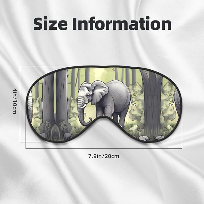 Walking Elephant Head-Mounted Double-Sided Light-Blocking Sleeping Eye mask to Protect Eyes and Relieve Eye Fatigue