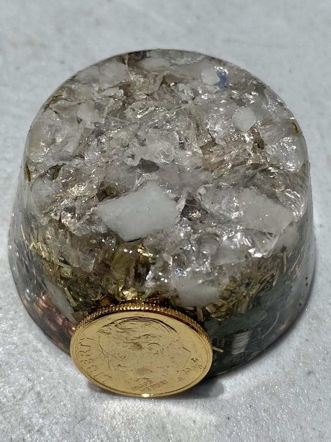 Quartz Mix Orgone Generator Energy Accumulator 528Hz/7.83Hz/Advance Harmonics Many Beautiful Ingredients and Colors! (Quartz Mix)