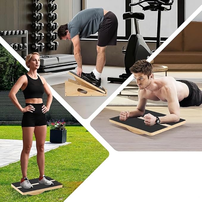 Yes4All Professional Incline Board, Slant Board Calf Stretching, Squat Wedge and Anti-Slip Surface, Portable Side Handle