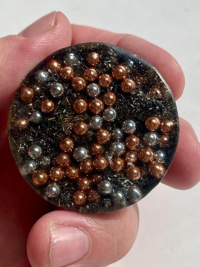 Lapis Orgone Generator Energy Accumulator 528Hz/7.83Hz/Advance Harmonics Many Beautiful Ingredients and Colors! (Lapis)