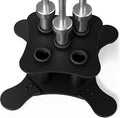 Vertical Barbell Storage Rack - 5-Bar Barbell Holder Floor Stand, 2-Inch Olympic/Curl Bar Compatible, with Protective Sleeve Inserts, Organizer for Home & Garage Gym