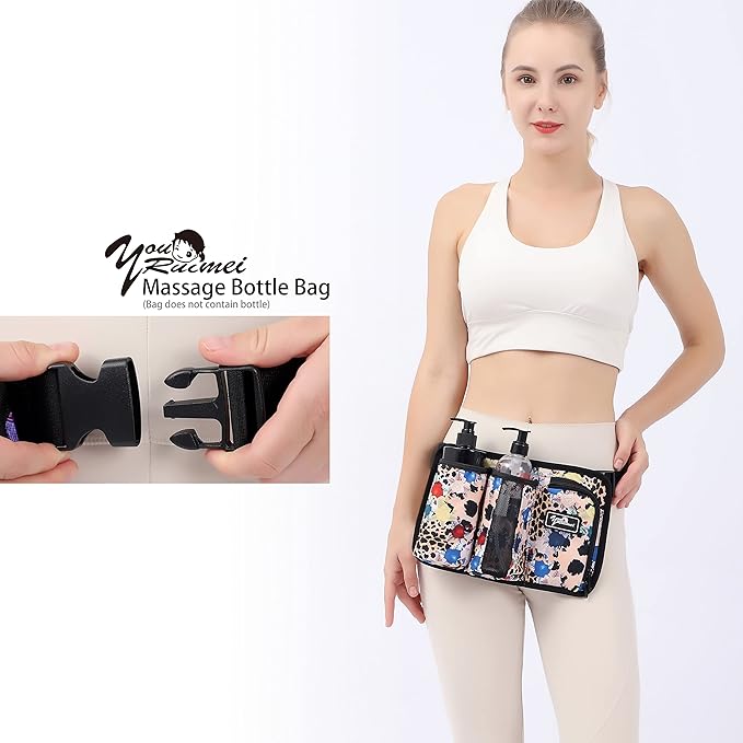 Massage Bottle Bag Massage Oil Bag Massage Therapist Holster Massage Lotion Holster Massage Oil Holster (3kdbaowen
