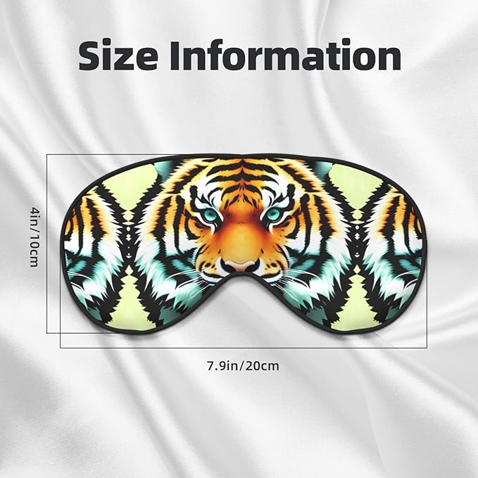 Little Fat Tiger Head Head-Mounted Double-Sided Light-Blocking Sleeping Eye mask to Protect Eyes and Relieve Eye Fatigue