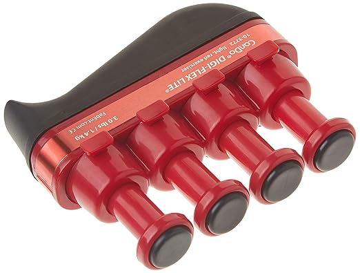 CanDo 10-3772 Digi-Flex LiTE Exerciser, Light, Red
