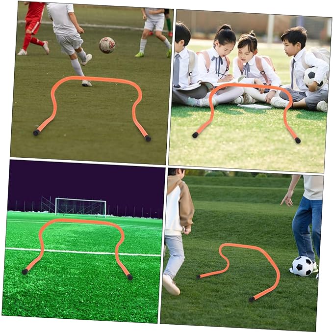 3pcs Agility Hurdles Plastic Training Equipment for Boys and Girls Soccer and Football Speed and Coordination for Outdoor Training Activities
