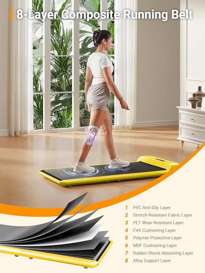 WALKINGPAD C2 Foldable Walking Pad Treadmill, Colorful Under Desk Treadmill for Home Office, Stylish Compact Design, No Assembly Needed