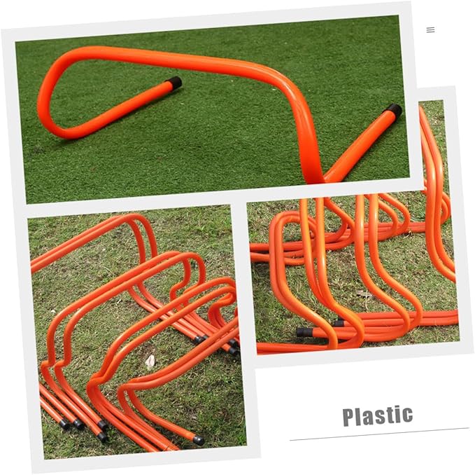 2pcs Plastic Agility Hurdles 15cm Speed Training Equipment for Soccer Football Running Agility Workout