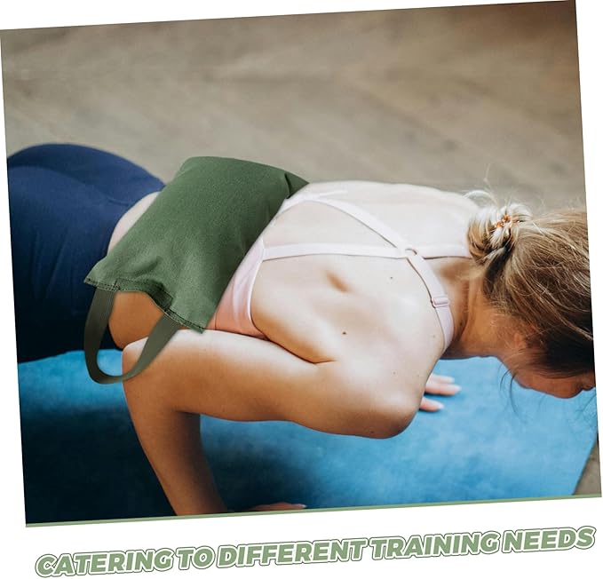 2Kg Canvas Sandbag with Handle Empty Weight Bag for Yoga Dance and Fitness Workouts Versatile Sandbag for Muscle Strengthening and Balance Enhancement