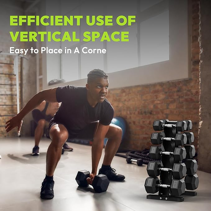 Dumbbell Rack A Frame Weight Rack Stand Dumbbell Weight Storage for Home Gym, Space-Saving Weight Stand for Home Gym