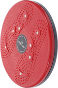 Yardwe Twist Board Fitness Device Red Rotating Waist Twisting Disc with Foot Massage for Indoor Body Shaping and Core Exercise