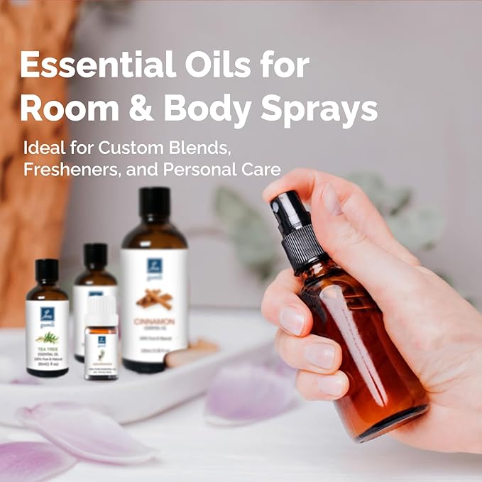 Cinnamon Oil - Pure Organic Essential Oil for Diffuser, Spray, Massage, DIY Candles & Soap - Cinnamon Bark Oil, 10mL
