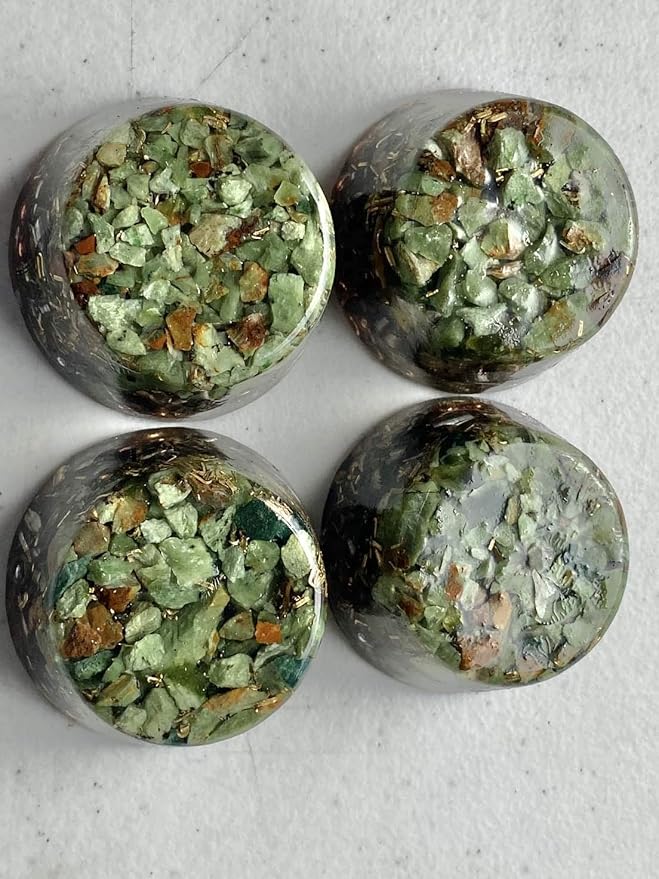 Chrysoprase Orgone Generator Energy Accumulator 7.83Hz/432Hz/528Hz/Advance Harmonics Many Beautiful Ingredients! (Chrysophrase)