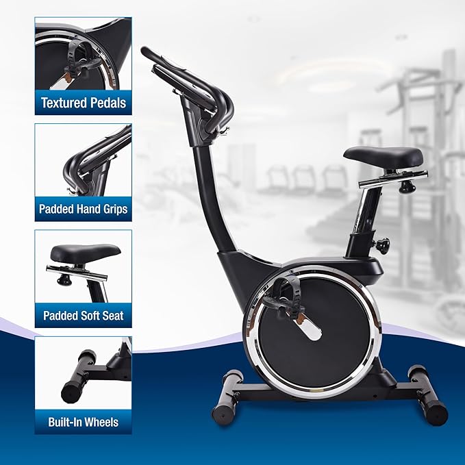 Stamina Magnetic Exercise Bike 345 - Fitness Bike with Smart Workout App - Exercise Bike for Home Workout - Up to 250 lbs Weight Capacity