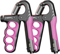 Grip Strength Trainer, 5-100KG (11-220 LB) Adjustable Resistance Forearm Hand Gripper Strengthener with Counter, Hand Wrist Exercise Workout Equipment for Home/Office Gym