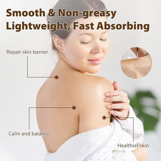 PHATOIL Etheric Calm Body Massage Oil 260 ml (8.8 fl.oz), Blends of Natural Plant Oils & Lavender Oil, Roman Chamomile and Neroli Essential Oil for Massage Skin Care, Body Oils for Women and Men