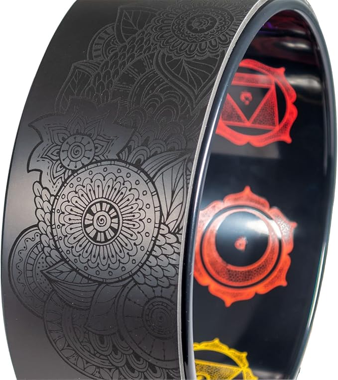 Enlighten Yoga Wheel - Great for Adding Active Strength and Flexibility to Your Exercise and Yoga Practice
