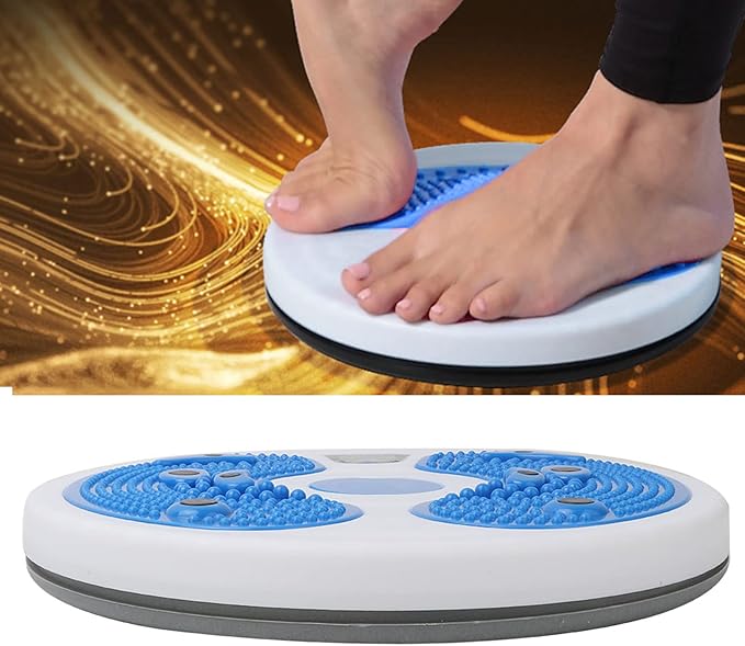 Rotating Balance Board with Magnetic Twisting Disc for Waist, Ankle and Body Exercise, Aerobic Fitness Training Equipment