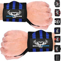 BEAST RAGE Wrist Wraps for Weightlifting - Adjustable Lifting Straps With Thumb Loop for Enhanced Gym Support, Powerlifting, Bodybuilding and Workout
